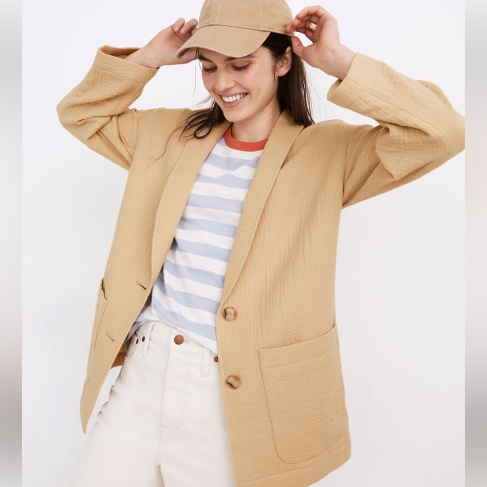 Madewell Lightspun Dorset Slouchy Blazer